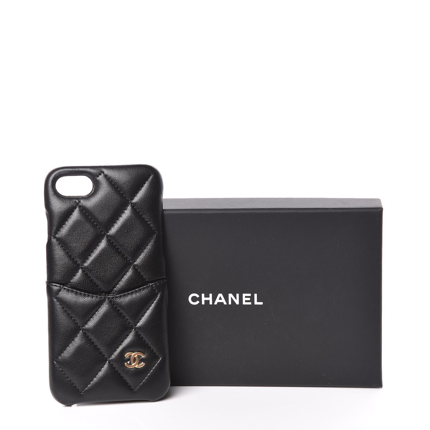 Chanel Lambskin Quilted iPhone 7/8 Coco Tech Case Black 7 of 7