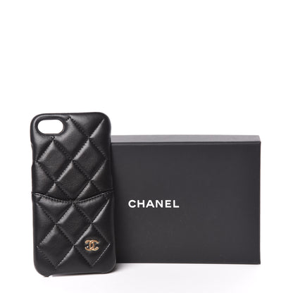 Chanel Lambskin Quilted iPhone 7/8 Coco Tech Case Black 7 of 7