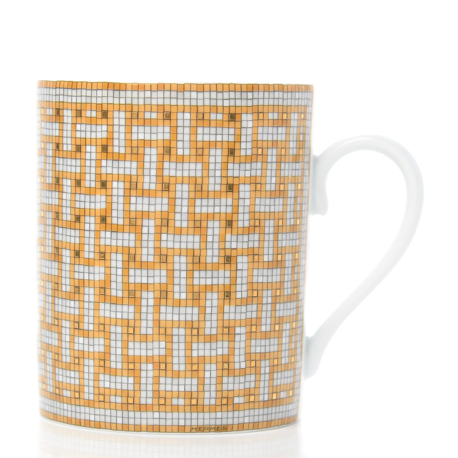 Hermes Porcelain Mosaique au 24 Mug Gold 3 of 5
