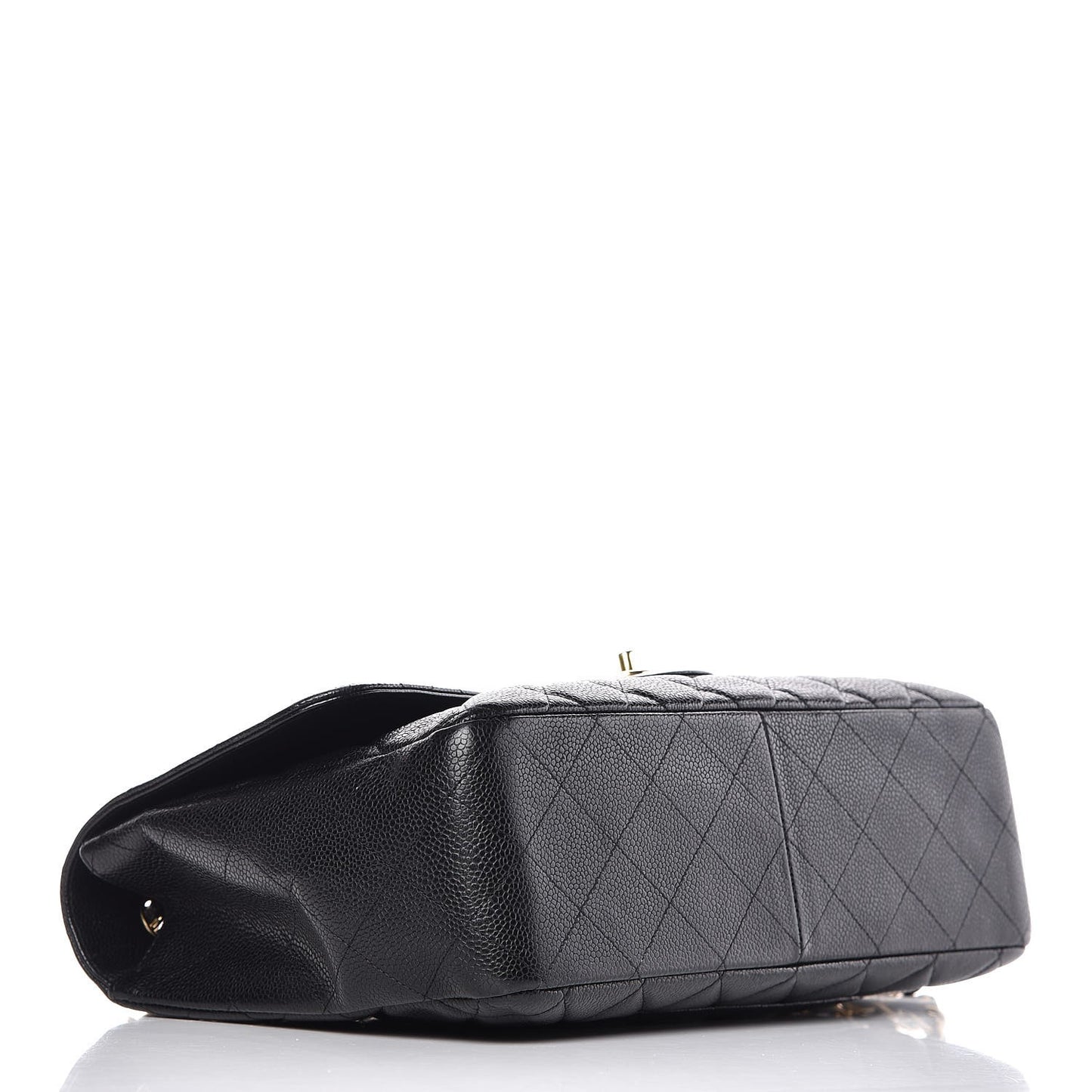 Caviar Quilted Jumbo Single Flap Black