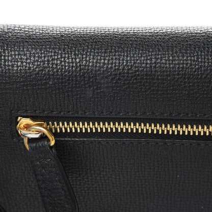 Burberry Derby Calfskin House Check Small Macken Crossbody Bag Black 15 of 15