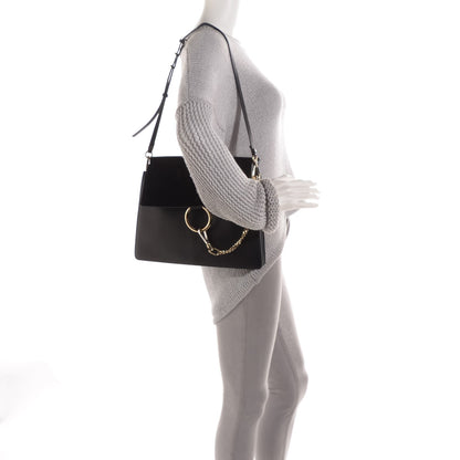 Chloe Calfskin Medium Faye Shoulder Bag Black 2 of 9