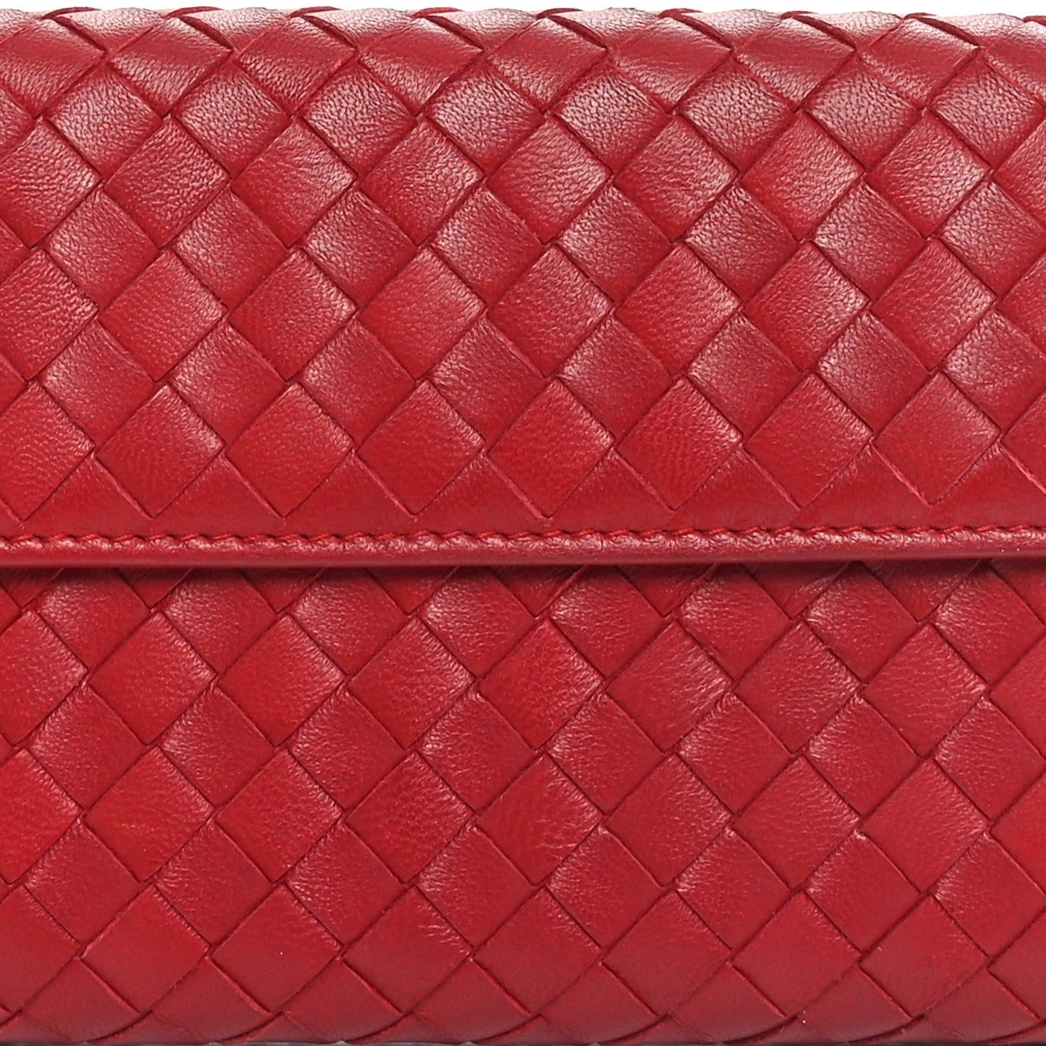 Bottega Veneta Nappa Intrecciato Continental Flap Wallet Cassis 9 of 12