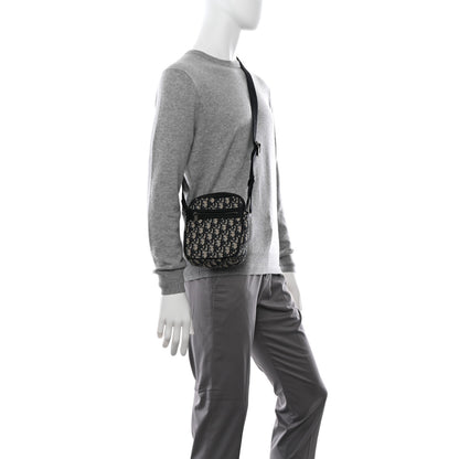 Christian Dior Oblique Messenger Pouch Beige Black 2 of 10