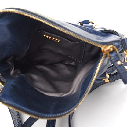 Miu Miu Vitello Lux Mini Bow Bag Bluette 4 of 8