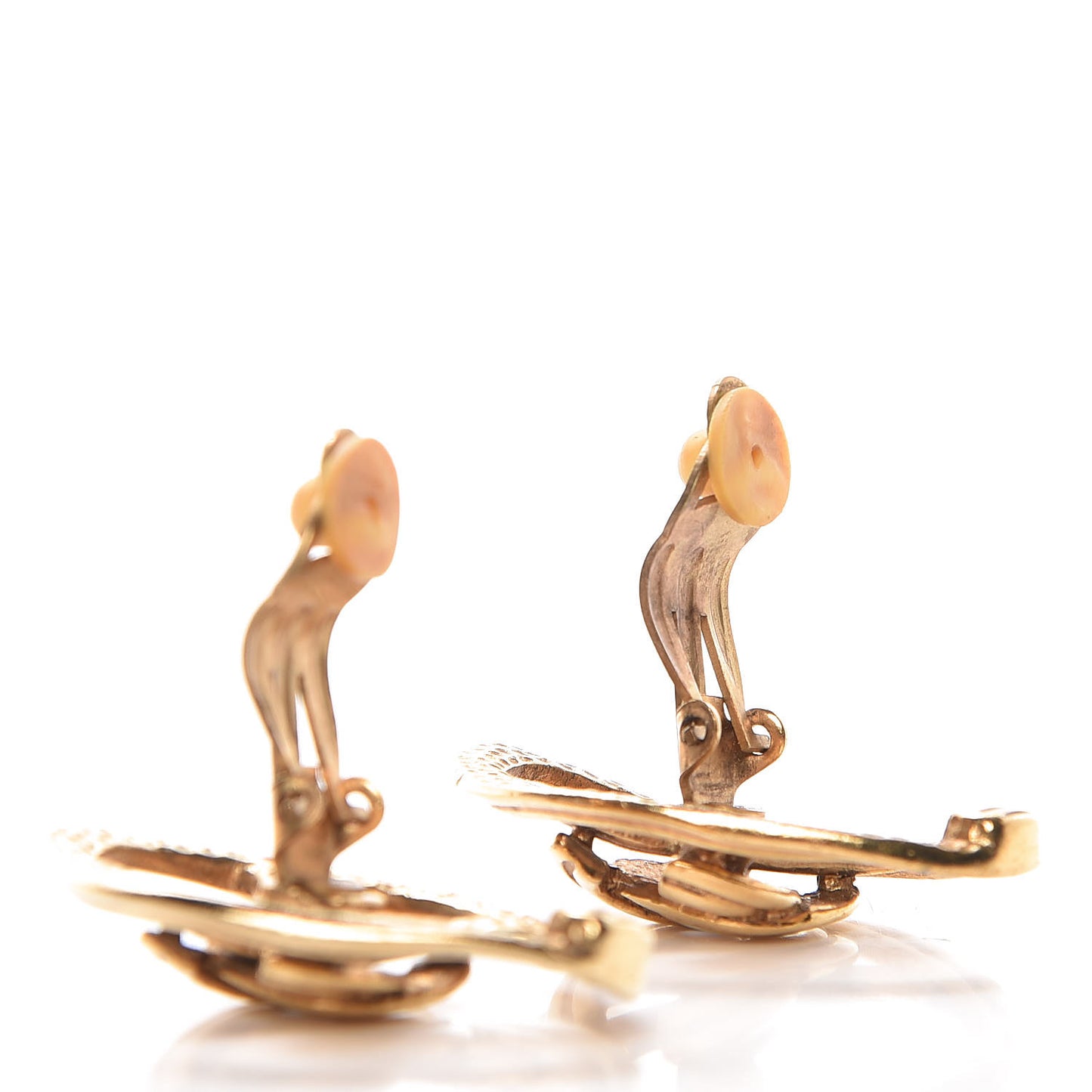 CC Clip On Earrings Gold
