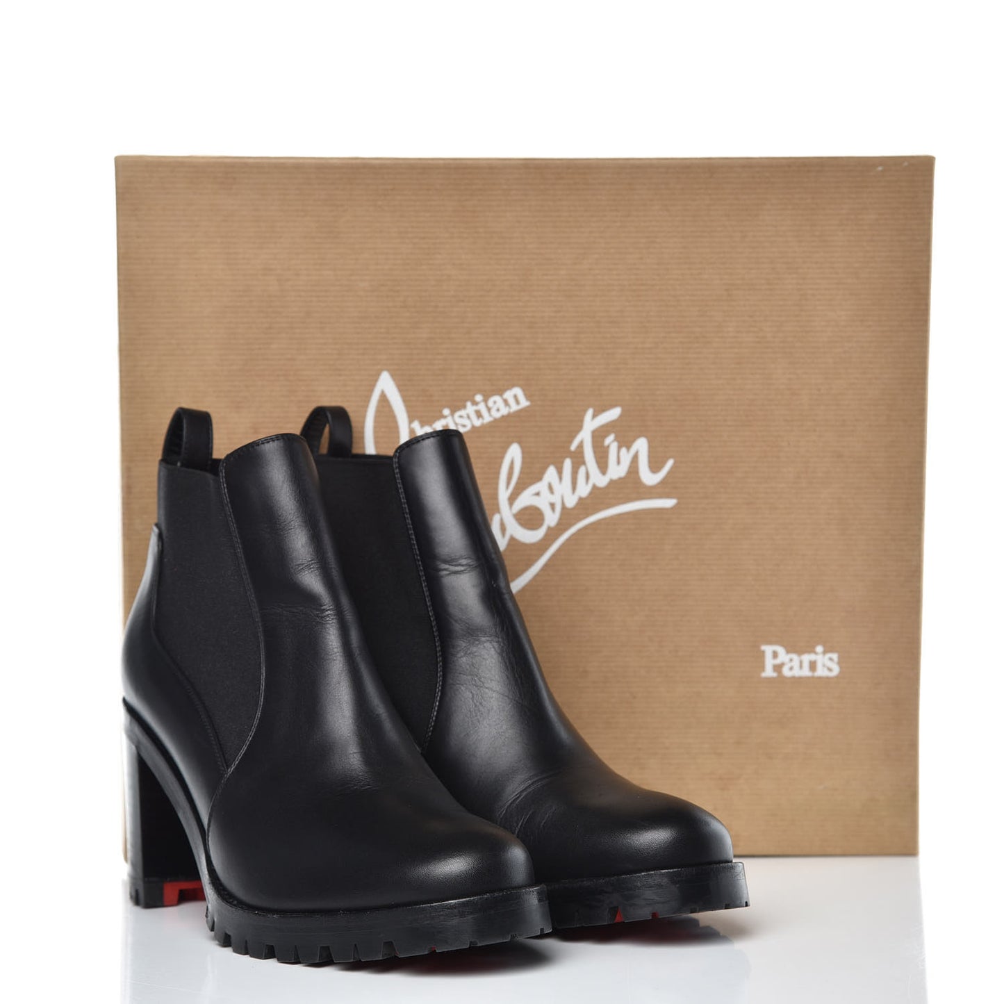 Calfskin Marchacroche 70 Chelsea Boots 36.5 Black