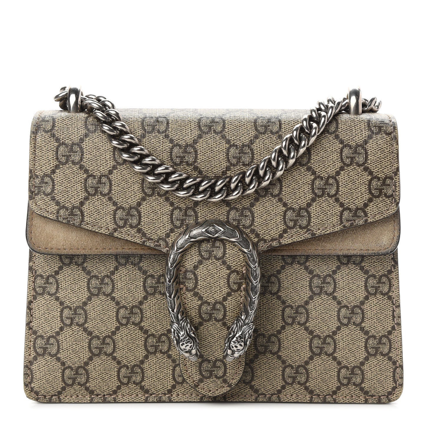 GG Supreme Monogram Mini Dionysus Shoulder Bag Taupe