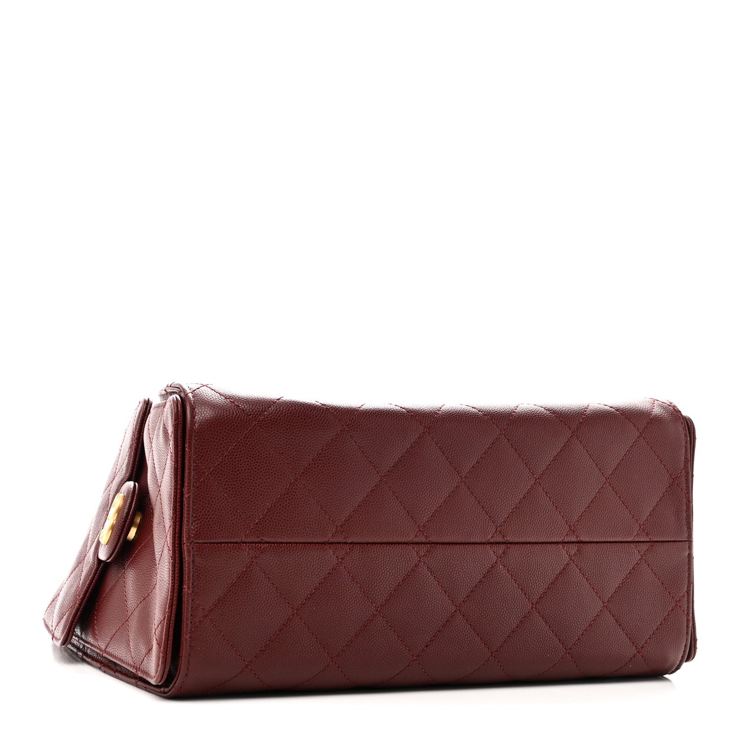 Chanel Caviar Quilted Small Chanel 25 Handbag Burgundy 4 of 10