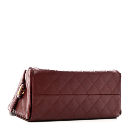 Chanel Caviar Quilted Small Chanel 25 Handbag Burgundy 4 of 10