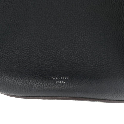 Celine Supple Grained Calfskin Long Strap Big Bag Bucket Black 5 of 10