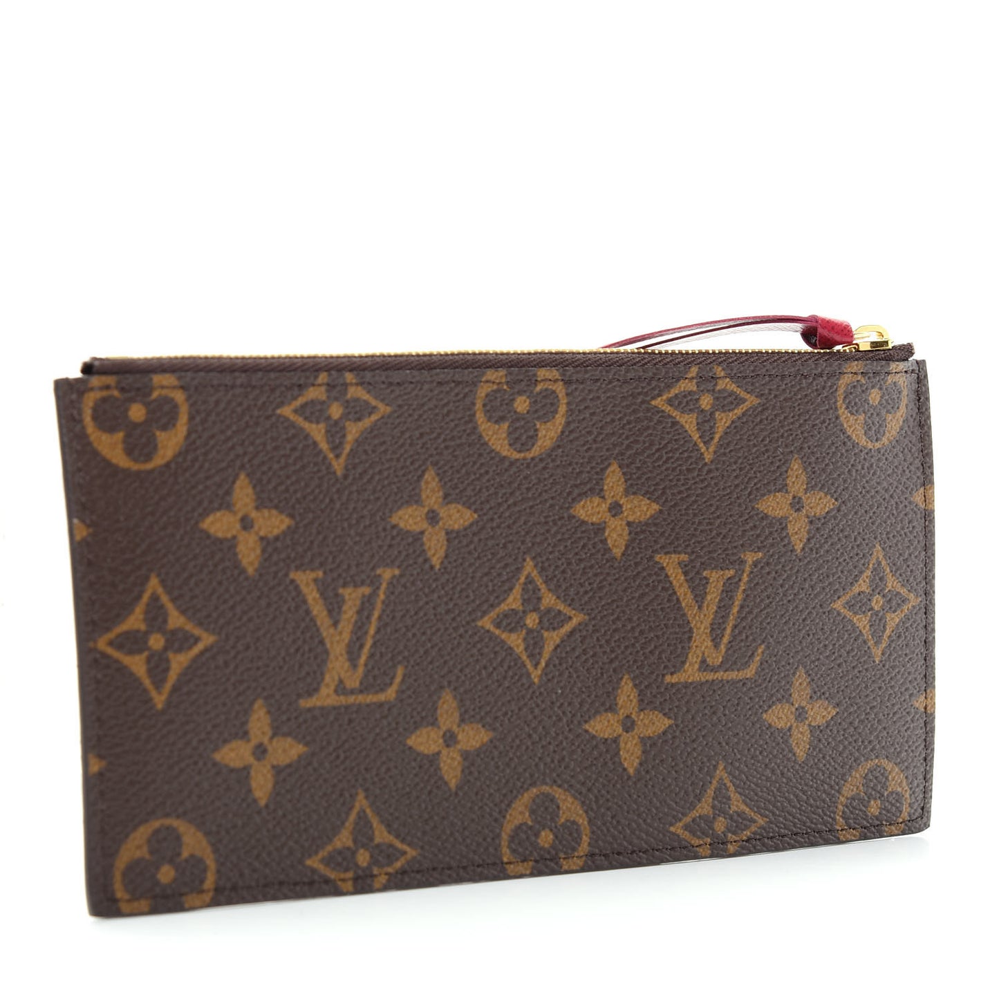 Monogram Felicie Chain Wallet Zippered Insert Fuchsia