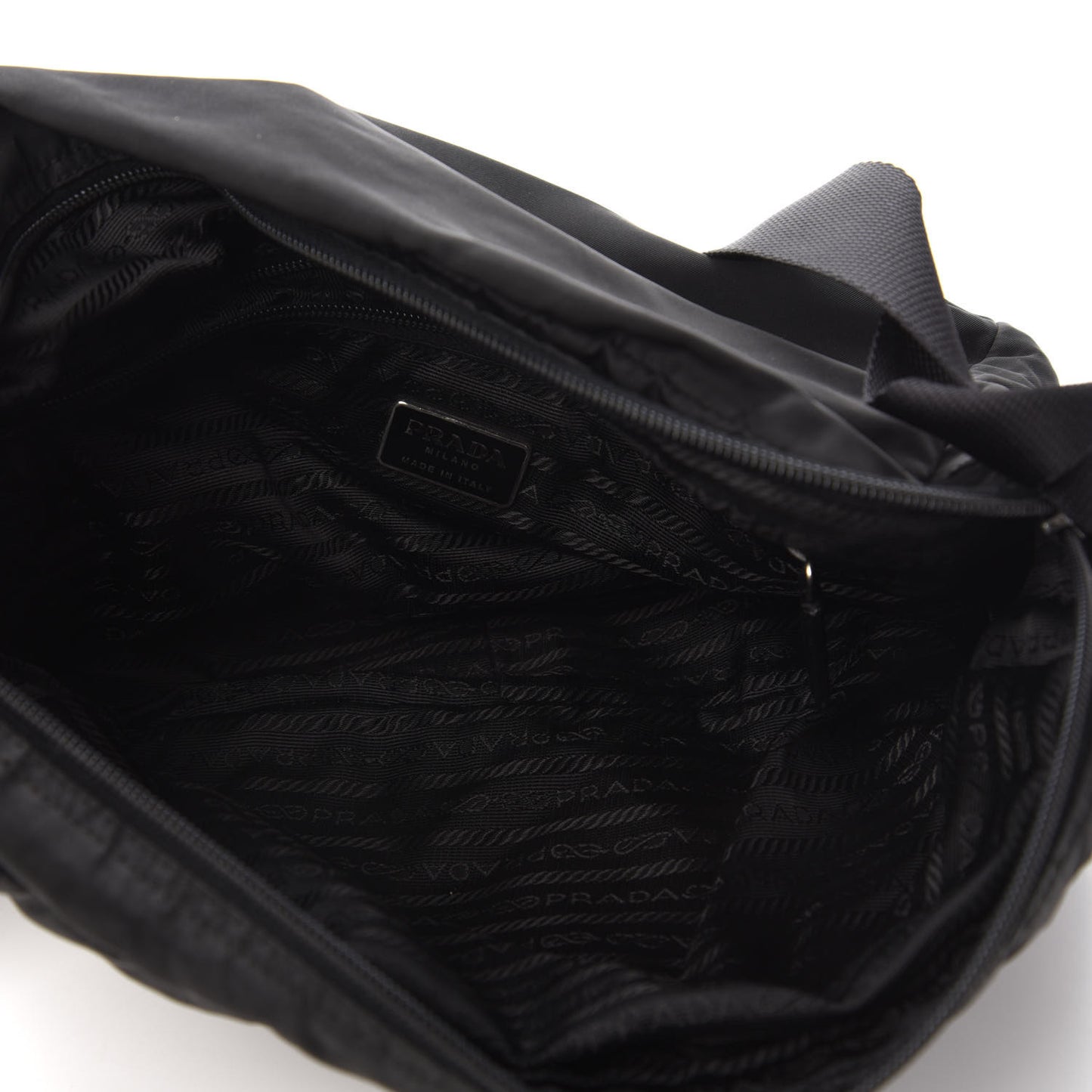 Nylon Vela Messenger Bag Black