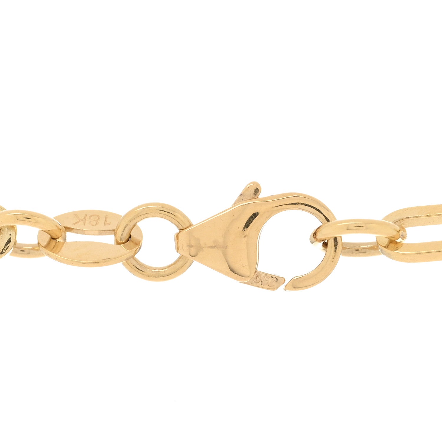 Foundrae 18K Yellow Gold Diamond Spark Love Refined Clip Extension Chain Necklace 3 of 4