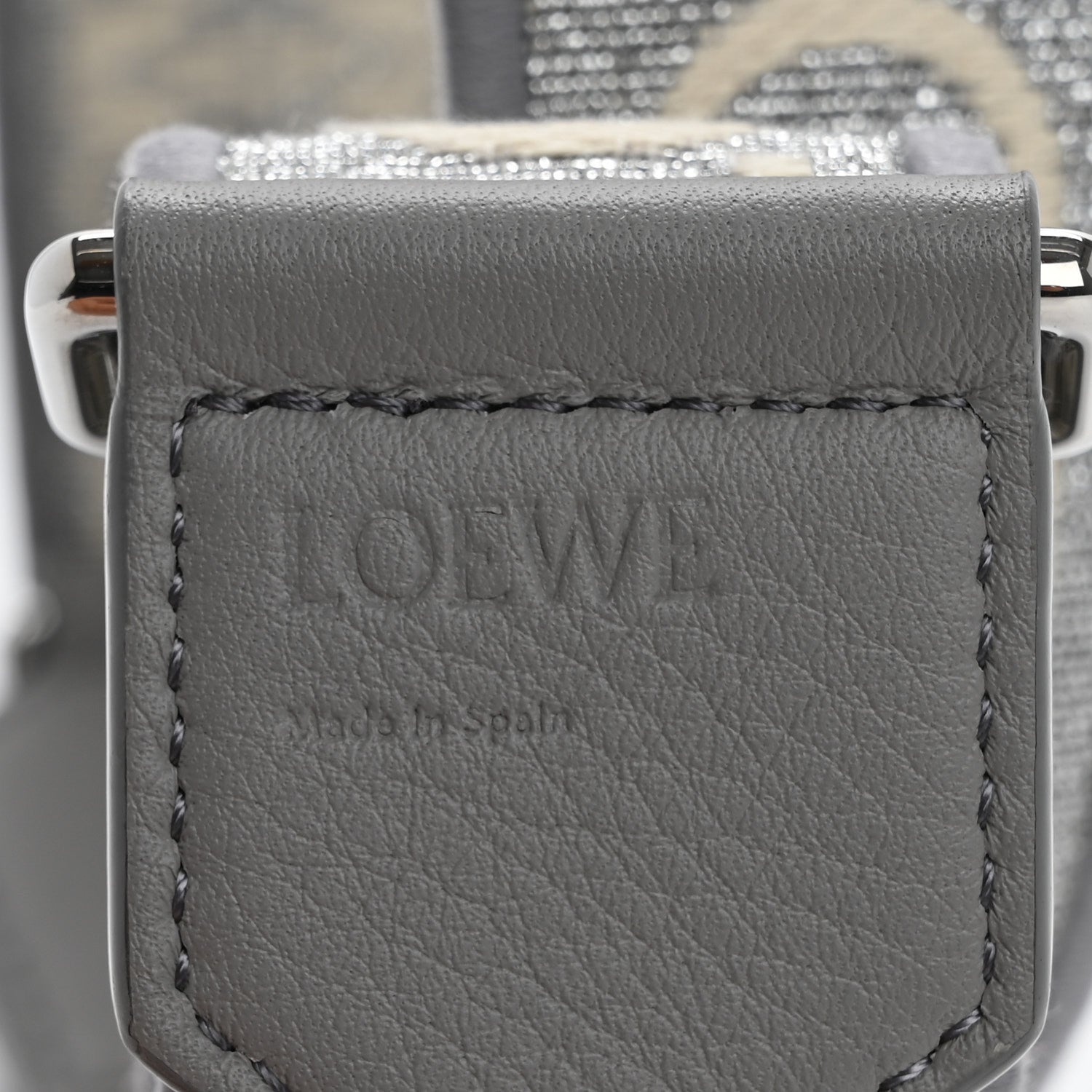 Loewe Calfskin Anagram Strap Silver 4 of 7