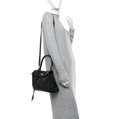 Balenciaga Natural Smooth Calfskin Small Rodeo Top Handle Handbag Black 2 of 11