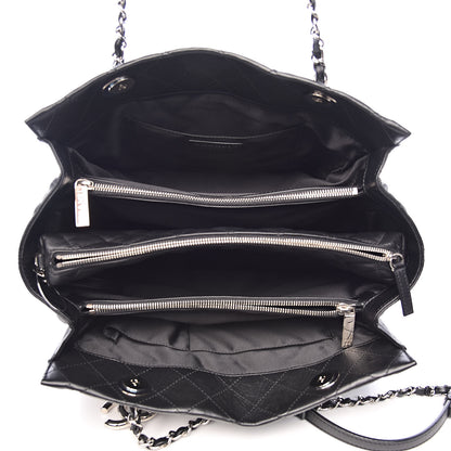 Chanel Calfskin Quilted Large Chic and Soft Shopping Tote Black 5 of 10