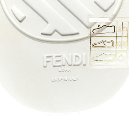 Fendi X SARA COLEMAN Canvas FF Vertigo Embroidered Womens Rise Slip On Sneakers 36 Grezzo Multicolor 6 of 10