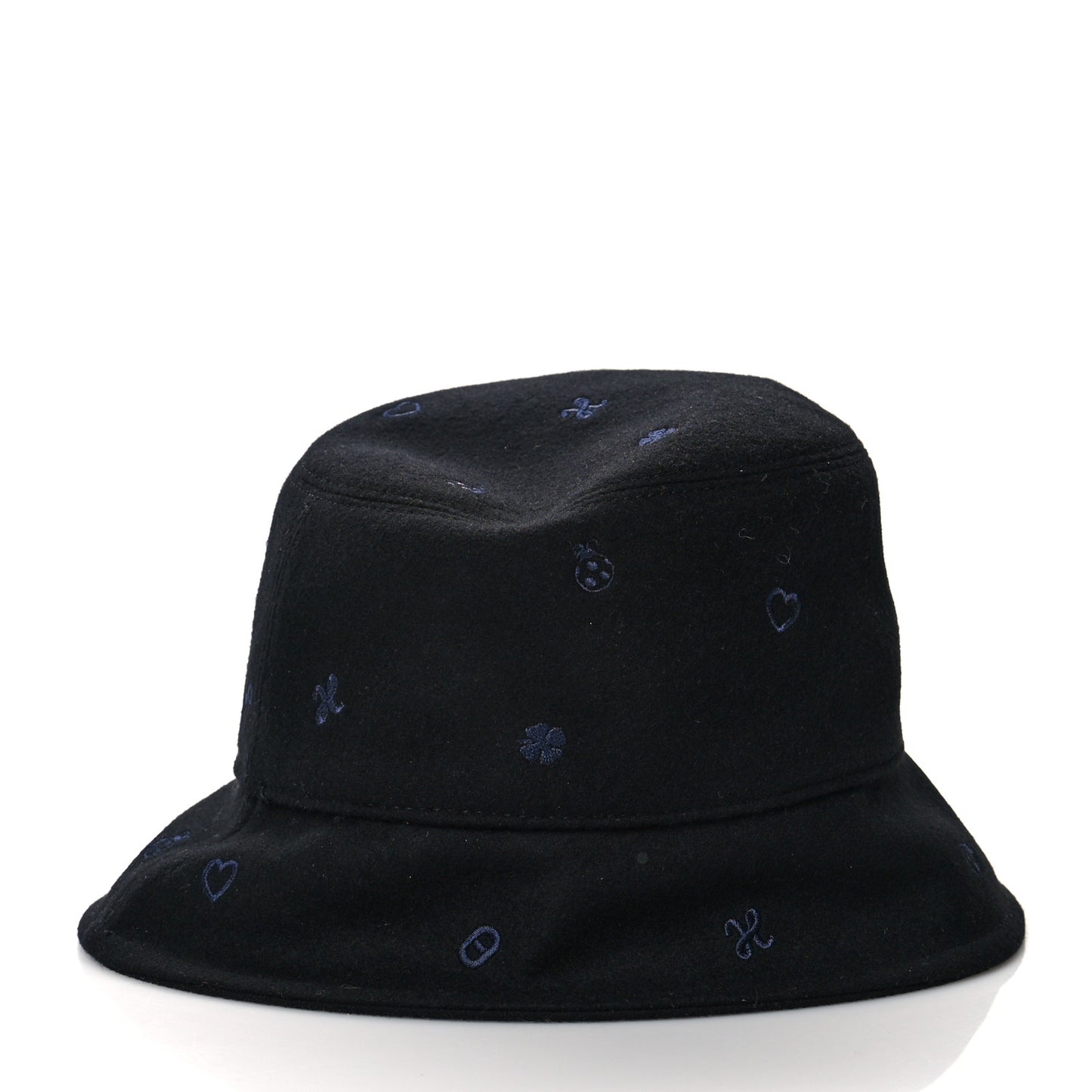 Cashmere Debbie Charms Bucket Hat 56 Black
