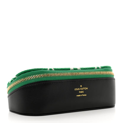 Louis Vuitton Jacquard Velvet Monogram LV Match Sunglasses Case GM Vert 3 of 6