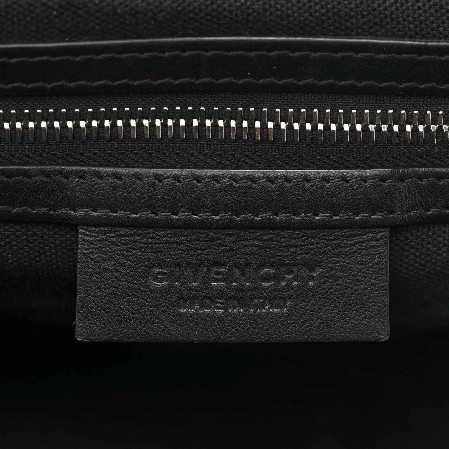 Waxed Calfskin Medium Nightingale Logo Strap Black