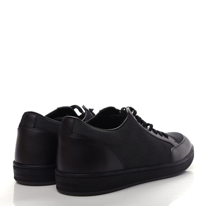 Louis Vuitton Calfskin Nylon Damier Offshore Sneakers 7 Black 4 of 11