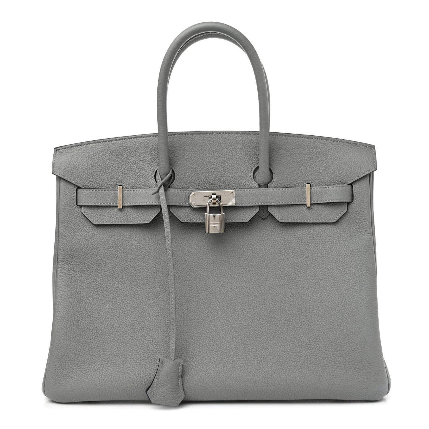 Togo Bi-Color Birkin 35 Gris Mouette Bleu Agate