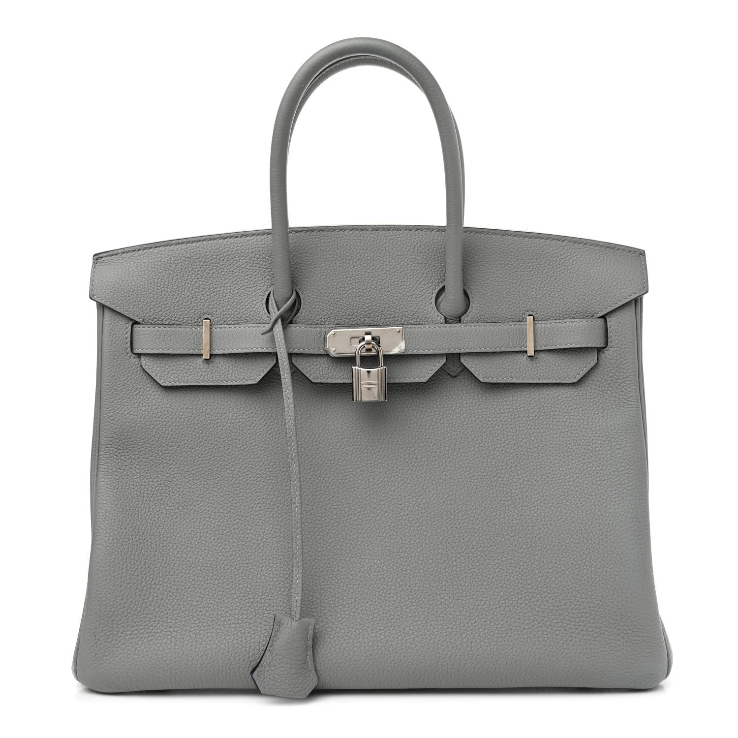 Hermes Togo Bi-Color Birkin 35 Gris Mouette Bleu Agate 1 of 14