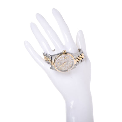 Rolex Stainless Steel 18K Yellow Gold Diamond 36mm Oyster Perpetual Datejust Watch Champagne Jubilee 116233 2 of 7