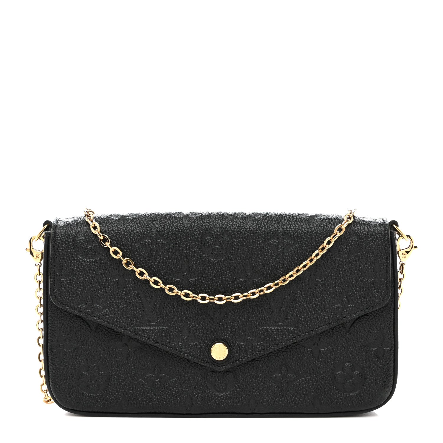 Louis Vuitton Empreinte Pochette Felicie Chain Wallet Black 1 of 16
