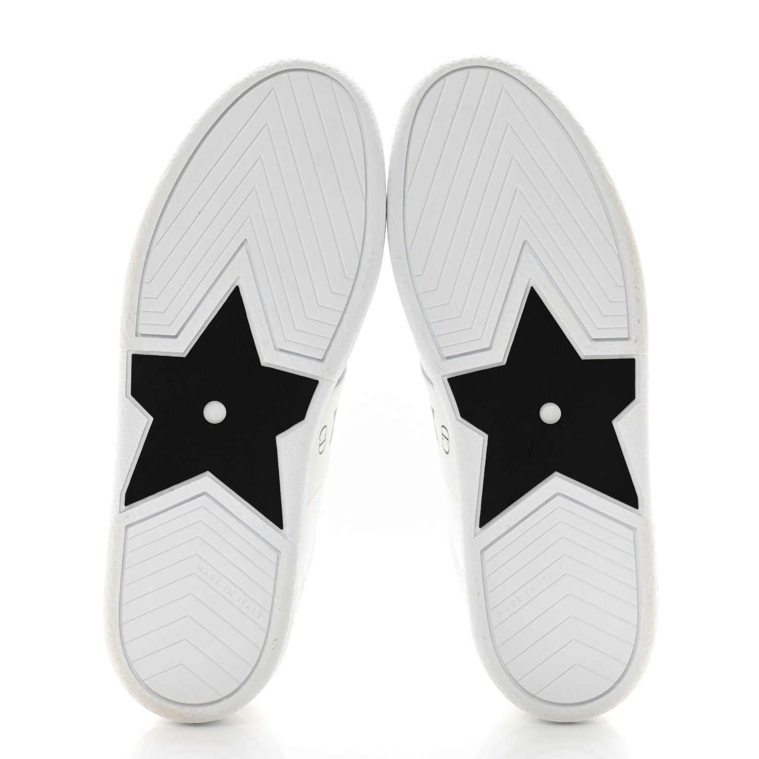 Christian Dior Calfskin Suede Dior Star Low Top Sneakers 36 White Black 5 of 10