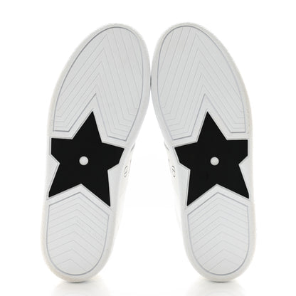 Christian Dior Calfskin Suede Dior Star Low Top Sneakers 36 White Black 5 of 10
