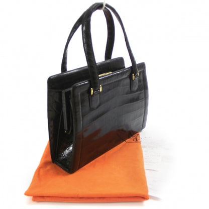 Hermes Vintage Porosus Crocodile Pullman Black 3 of 9
