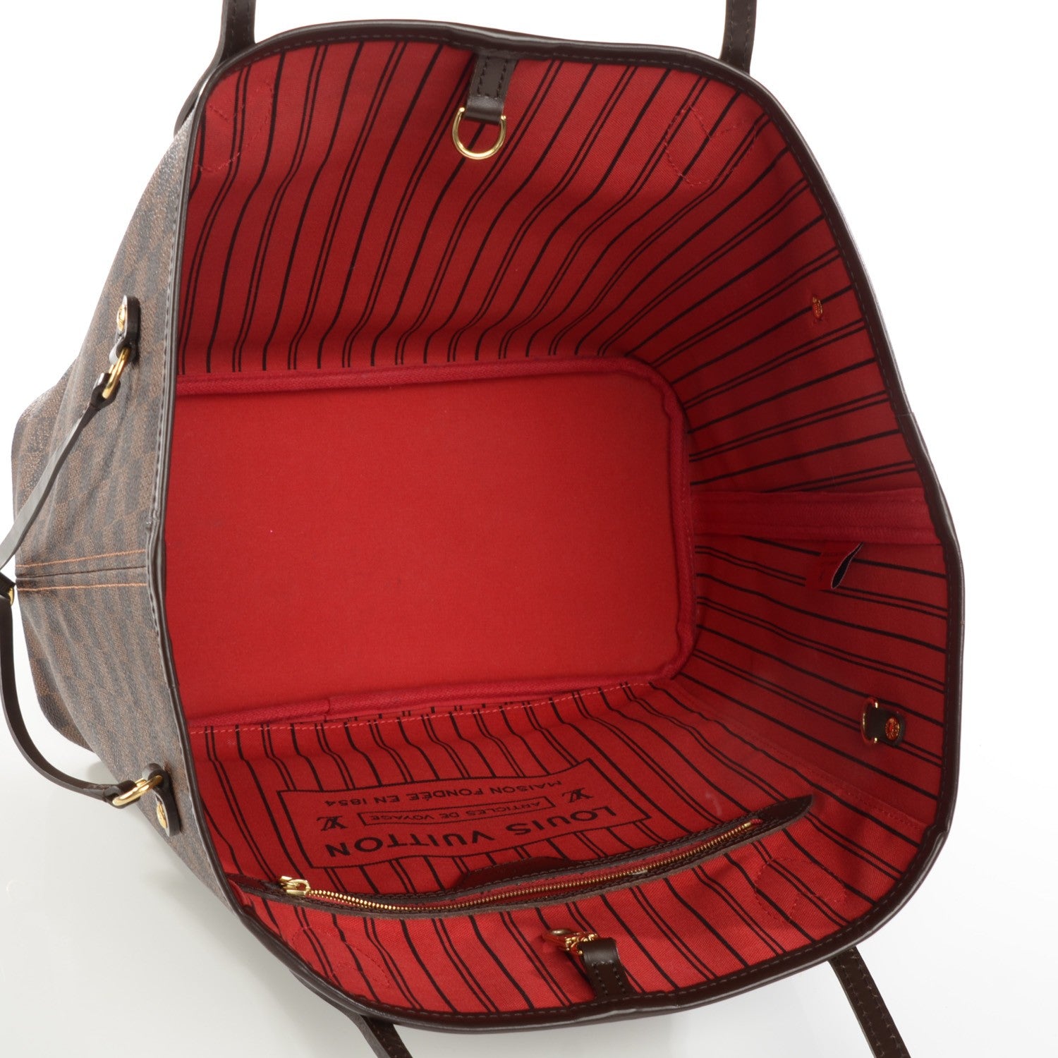 Louis Vuitton Damier Ebene Neverfull MM 5 of 9