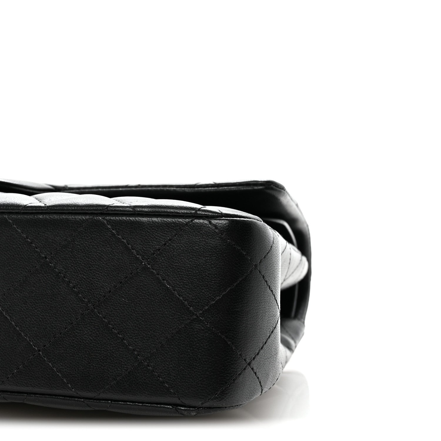 Chanel Lambskin Quilted Medium Double Flap Black 10 of 11
