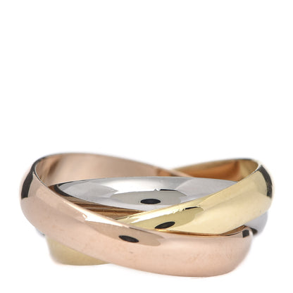 Cartier 18K Pink Yellow White Gold Classic Les Must De Trinity Ring 49 4.75 3 of 4