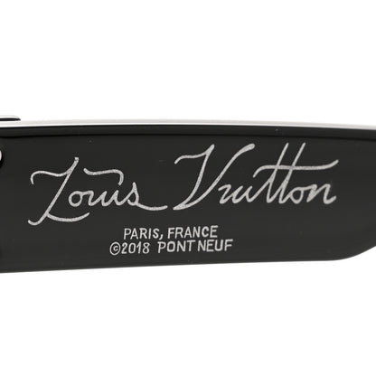 Louis Vuitton Acetate 1.1 Millionaires Z1277W Sunglasses Black 5 of 9