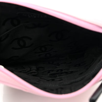 Chanel Calfskin Quilted Medium Cambon Messenger Pink Black 5 of 10