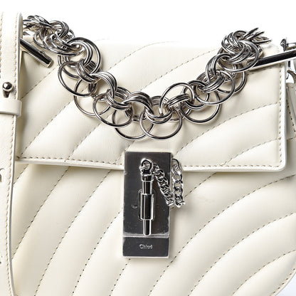 Chloe Calfskin Quilted Mini Drew Bijou Shoulder Bag Natural White 6 of 8