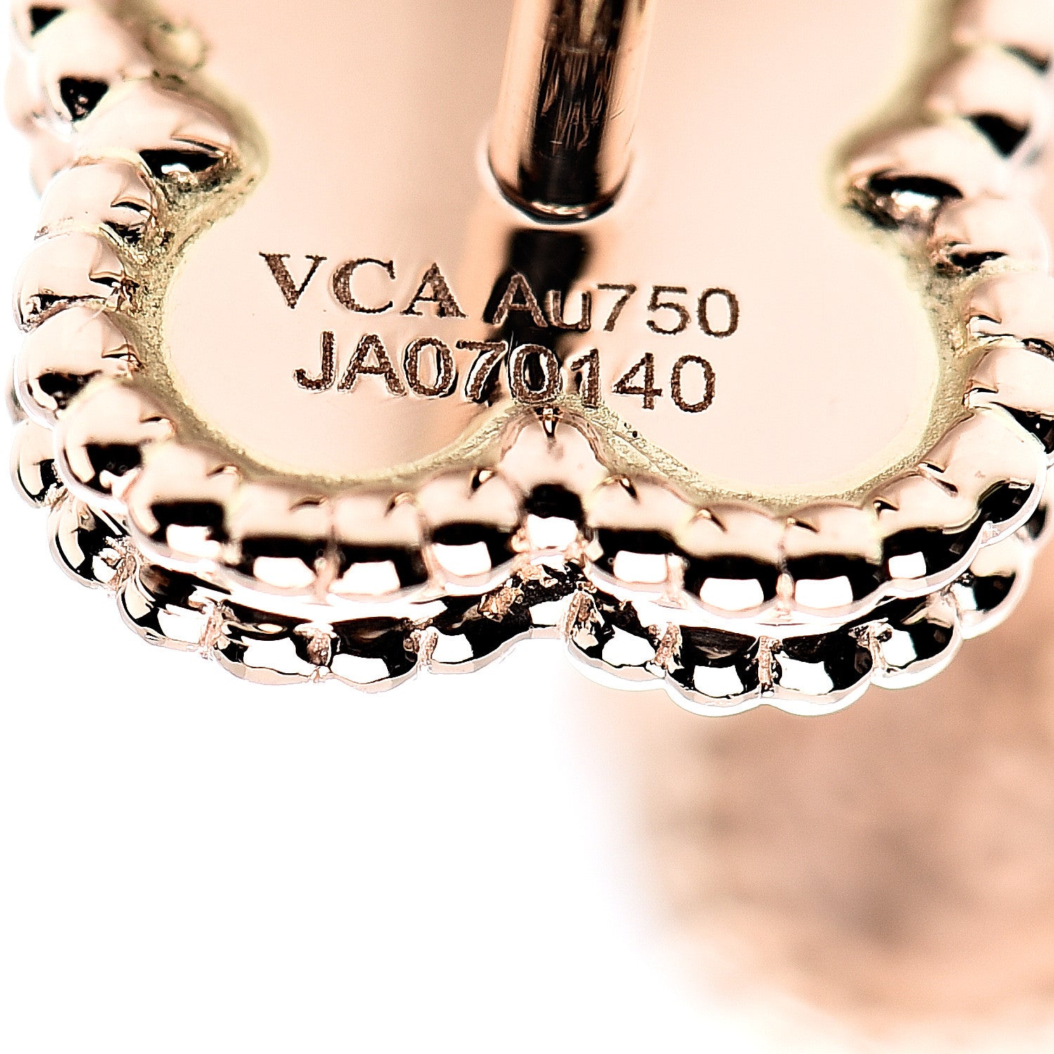 Van Cleef & Arpels 18K Rose Gold Sweet Alhambra Earrings 4 of 5