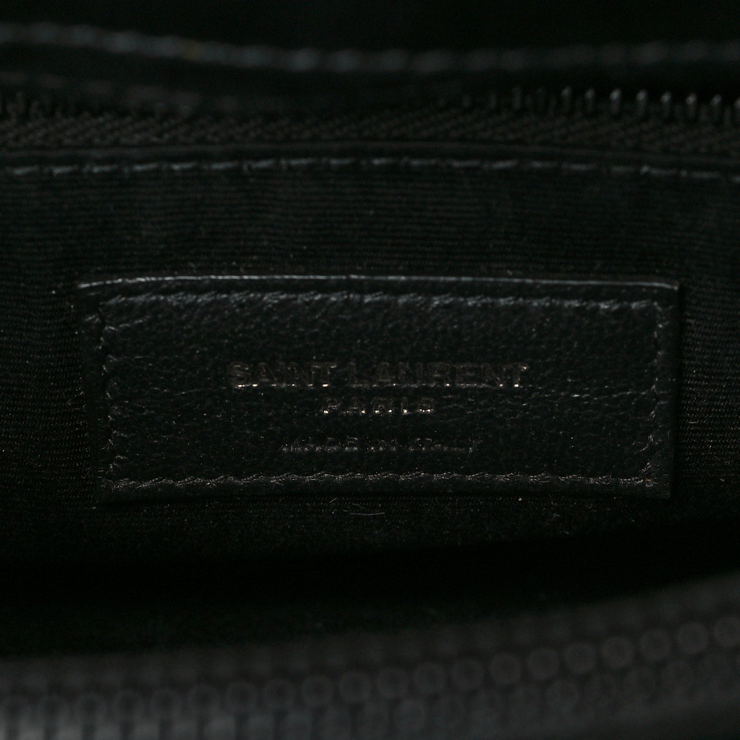 Calfskin Y Quilted Monogram Medium Loulou Chain Satchel Black