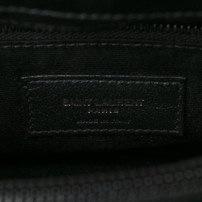 Saint Laurent Calfskin Y Quilted Monogram Medium Loulou Chain Satchel Black 6 of 9