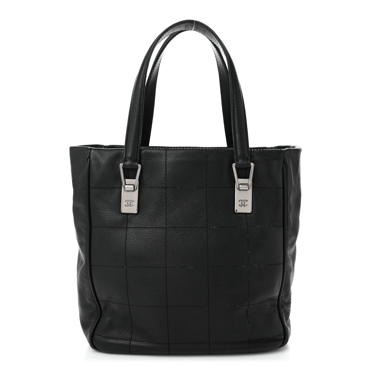 Chanel Lambskin Square Stitched Tote Black 1 of 10