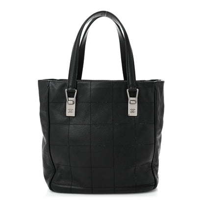 Chanel Lambskin Square Stitched Tote Black 1 of 10