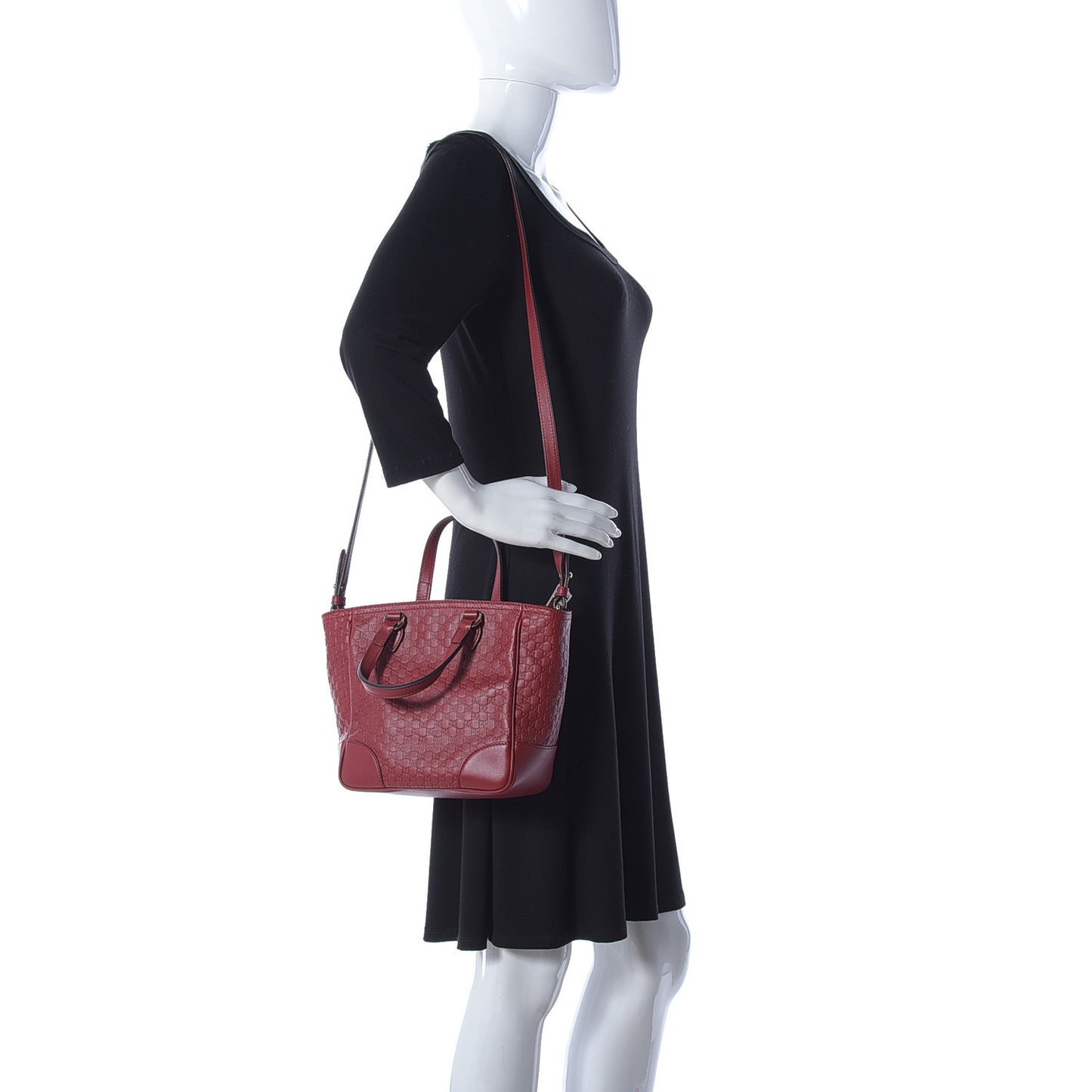 Microguccissima Small Bree Tote Red