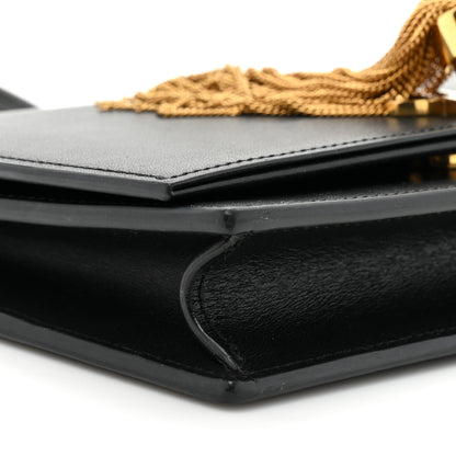Saint Laurent Smooth Calfskin Medium Classic Monogram Kate Tassel Satchel Black 9 of 14