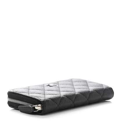 Chanel Caviar Quilted Medium Zip Around Wallet Black 4 of 8