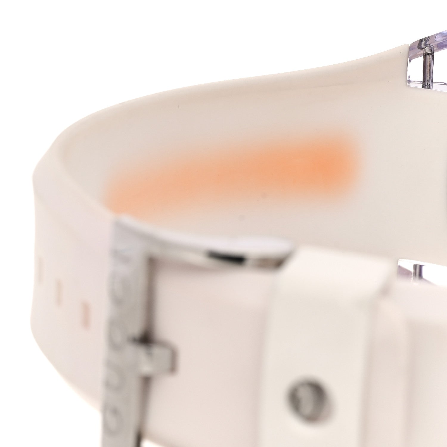 Gucci Stainless Steel Rubber 46mm Sync Web Quartz Watch White 6 of 6