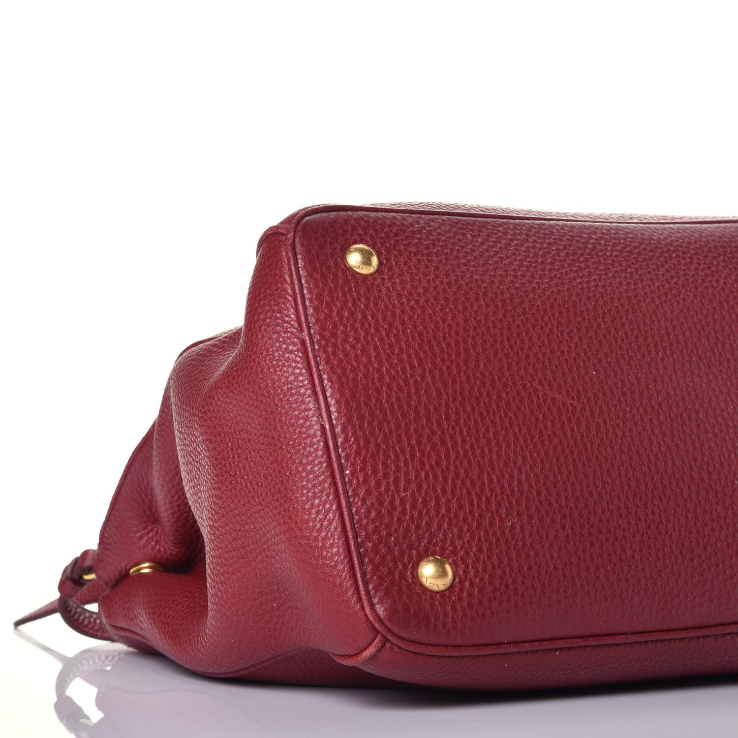 Prada Vitello Shopping Tote Rubino 8 of 9