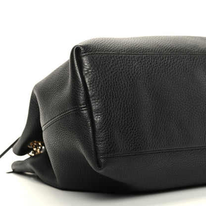 Gucci Pebbled Calfskin Medium Soho Chain Shoulder Bag Black 6 of 9